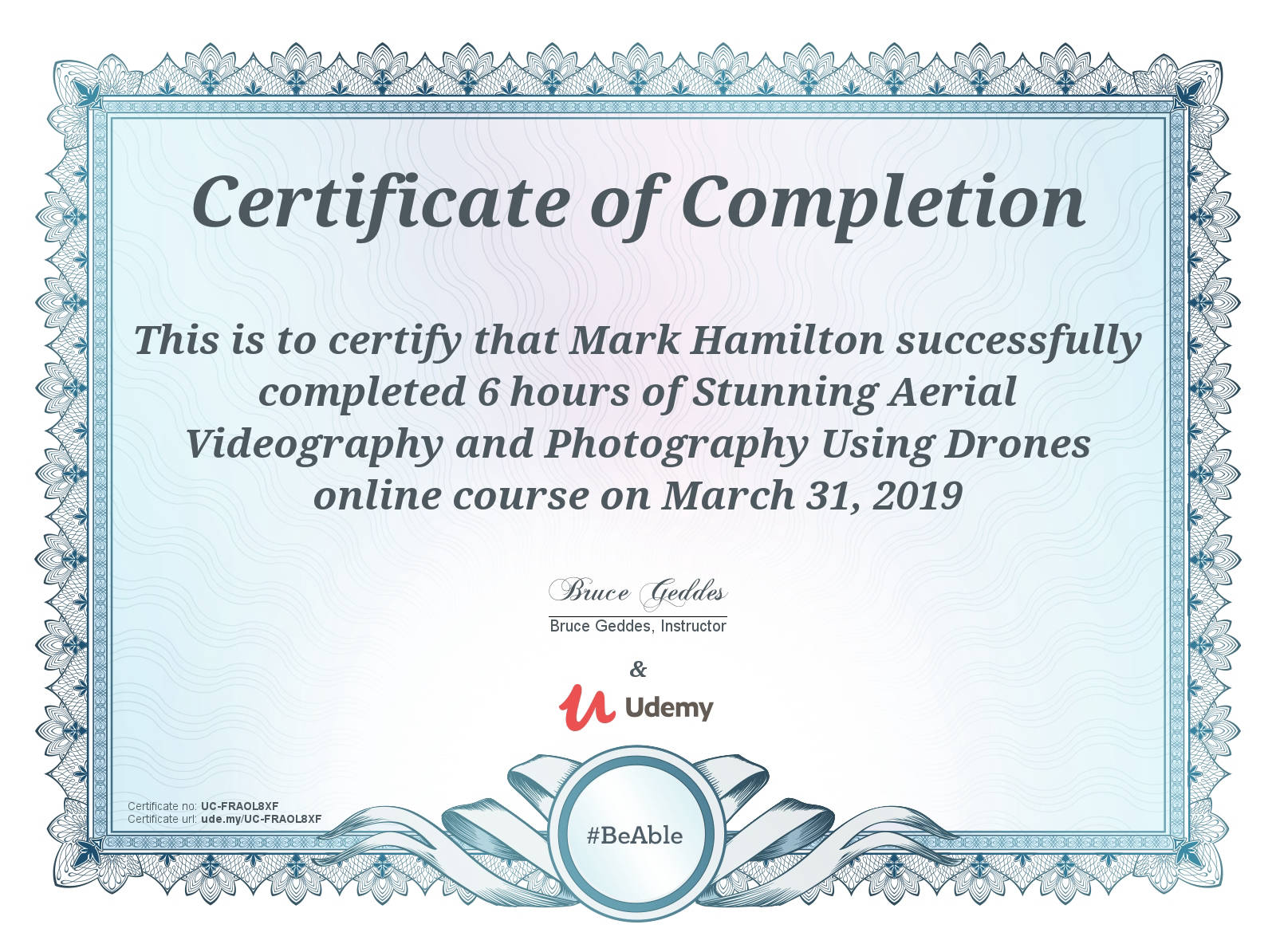 Aerial Videography and Photography