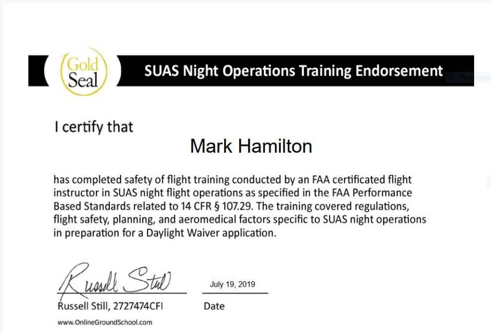 UAS Night Operations