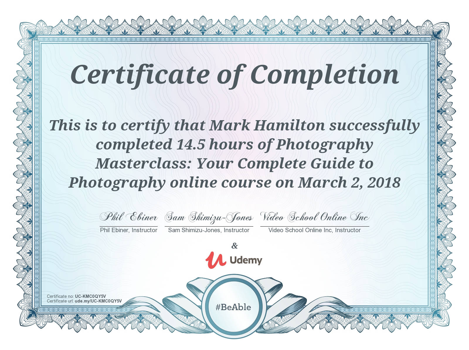 Photography Master Class